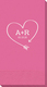 Heart Made of Arrow Guest Towels Image 2 of 2